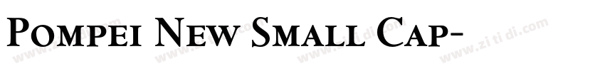 Pompei New Small Cap字体转换